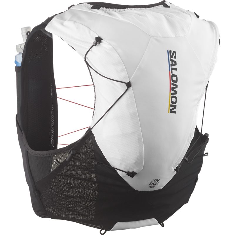 Salomon ADV Skin 12 Race Flag Set เป้วิ่งเทรล 12 ลิตร สี Black / White
