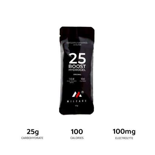 Mileage 25 Boost Hydrogel | เจลพลังงานที่ดูดซึมเร็ว ไม่ระคายเคืองท้อง