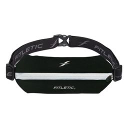Fitletic Mini Sport Plus Fit Running Belt Black/Reflective Zipper กระเป๋าคาดเอววิ่ง