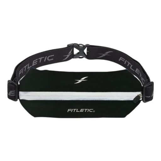 Fitletic Mini Sport Plus Fit Running Belt Black/Reflective Zipper กระเป๋าคาดเอววิ่ง