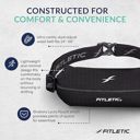 Fitletic Mini Sport Plus Fit Running Belt Black/Reflective Zipper กระเป๋าคาดเอววิ่ง 4