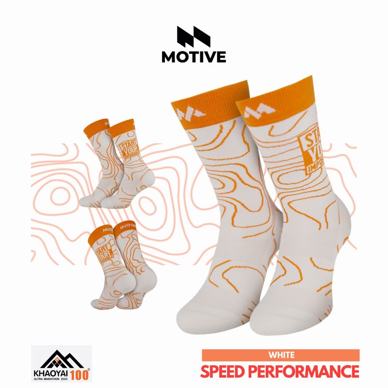 Motive Sock Speed Performance Motive x Khaoyai 100 White
