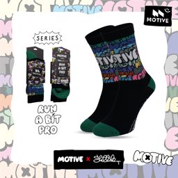 Motive Sock Speed Performance Motive x Shittak Graphic Print