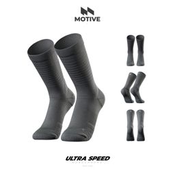 Motive Sock Ultra Speed Monochrome - Dark grey ถุงเท้าวิ่งบางเบาพิเศษ
