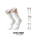Motive Sock Ultra Speed ColorFlow - Crew / White ถุงเท้าวิ่ง 1