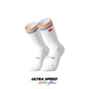 Motive Sock Ultra Speed ColorFlow - Crew / White ถุงเท้าวิ่ง 2