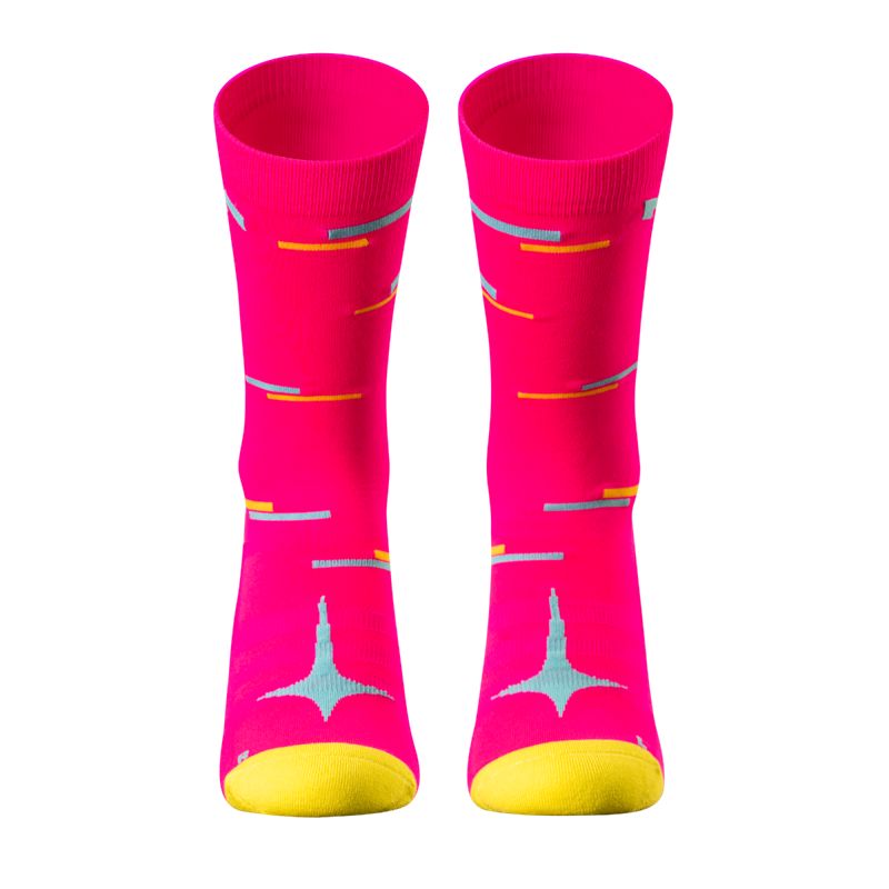 Motive NEON MOVE COLLECTION - Performance - Pink/Neon Line Free size ถุงเท้าวิ่ง