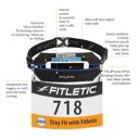  Fitletic Neo Racing Running Belt Black/Blue กระเป๋าคาดเอววิ่ง 5