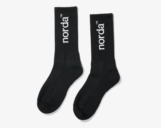 Norda Sock Style-Retro Sock-Black ถุงเท้าสไตล์เรโทรสำหรับนักวิ่ง