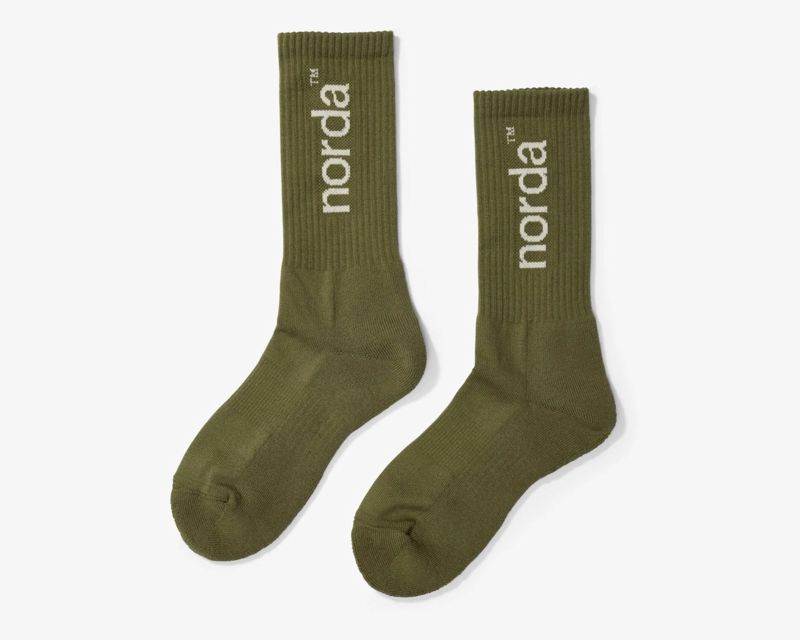Norda Sock Style-Retro Sock-Sage ถุงเท้าสไตล์เรโทรสำหรับนักวิ่ง