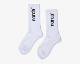 Norda Sock Style-Retro Sock-White ถุงเท้าสไตล์เรโทรสำหรับนักวิ่ง