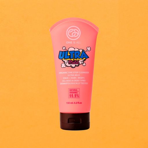 One & All Ultra Mild 200 ml. | อาบ สระ ล้างหน้า ในหลอดเดียว สำหรับผิวบอบบางโดยเฉพาะ