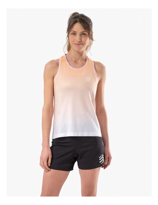 Compressport Performance Singlet W Buff Orange เสื้อกล้ามวิ่งหญิง
