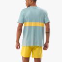 Compressport Performance SS Tshirt M - Ether/Lemon เสื้อวิ่งแขนสั้นผู้ชาย 2