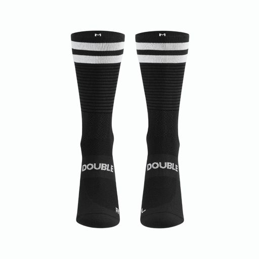 Personalbest Performance Sock Double Slash Black ถุงเท้าสำหรับวิ่ง