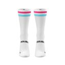 Personalbest Performance Sock Double Slash Pink Blue ถุงเท้าสำหรับวิ่ง 1