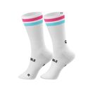 Personalbest Performance Sock Double Slash Pink Blue ถุงเท้าสำหรับวิ่ง 2