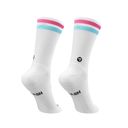 Personalbest Performance Sock Double Slash Pink Blue ถุงเท้าสำหรับวิ่ง 4