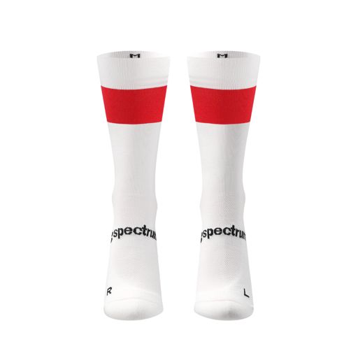 Personalbest Performance Sock Spectrum Red/White ถุงเท้าวิ่งออกแบบระบายอากาศได้ดี
