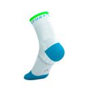 Compressport Pro Marathon Socks V2.0 - White/Norse Blue/Neon Green ถุงเท้าวิ่งมาราธอน 4