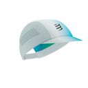Compressport Pro Racing Cap Star - White/BlueGreen หมวกวิ่งสายแข่งปีกพับได้ 1