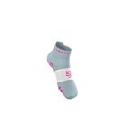 Compressport Pro Racing Socks V4.0 Run Low - Ether/Neon Pink ถุงเท้าวิ่งข้อสั้น 2