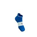 Compressport Pro Racing Socks V4.0 Run Low - Princess - Blue/White ถุงเท้าวิ่งข้อสั้น 2