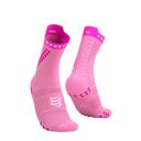 Compressport Pro Racing Socks V4.0 Trail - Begonia/Neon Pink ถุงเท้าวิ่งเทรล 1