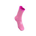 Compressport Pro Racing Socks V4.0 Trail - Begonia/Neon Pink ถุงเท้าวิ่งเทรล 2
