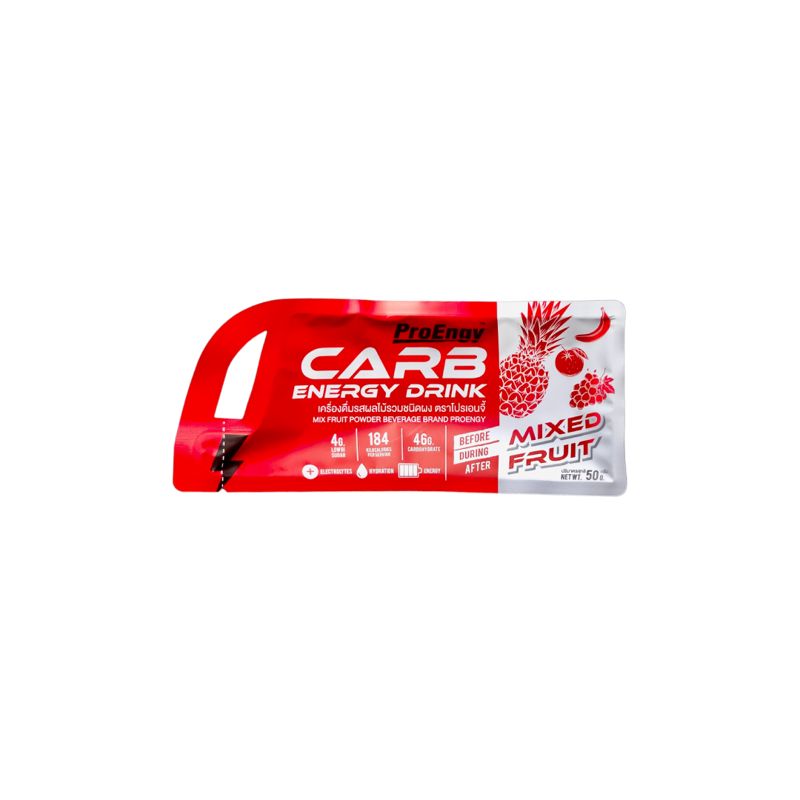 ProEngy Carb Powder Shake Electrolyte Mixed Fruit เครื่องดื่มคาร์โบไฮเดรตพลังงานสูง