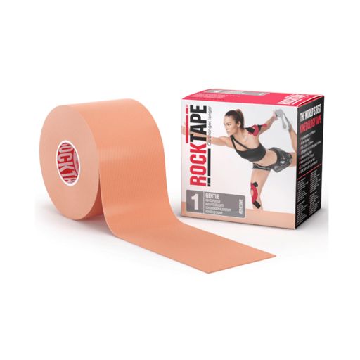 RockTape Gentle Adhesive Beige เทปกายภาพบำบัดสำหรับผู้ที่มีผิวบอบบาง