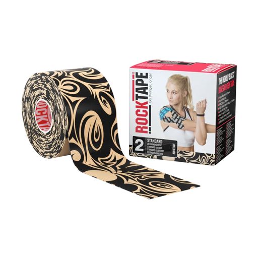 RockTape Roll Standard Adhesive Tattoo เทปกายภาพบำบัดสำหรับลดอาการบาดเจ็บ