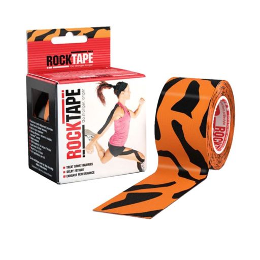 RockTape Roll Standard Adhesive Tiger เทปกายภาพบำบัดสำหรับลดอาการบาดเจ็บ