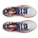 Saucony Women's Endorphin Speed 4 White/Navy รองเท้าวิ่งถนน 5