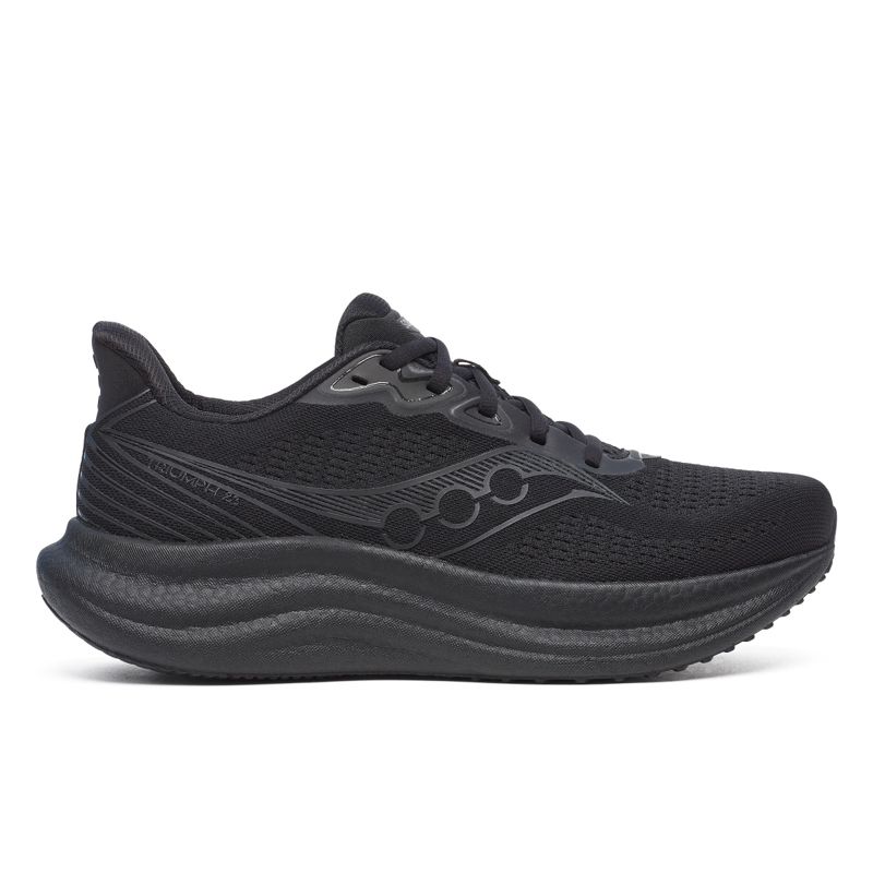 Saucony Men's Triumph 23 Triple Black รองเท้าวิ่งผู้ชาย