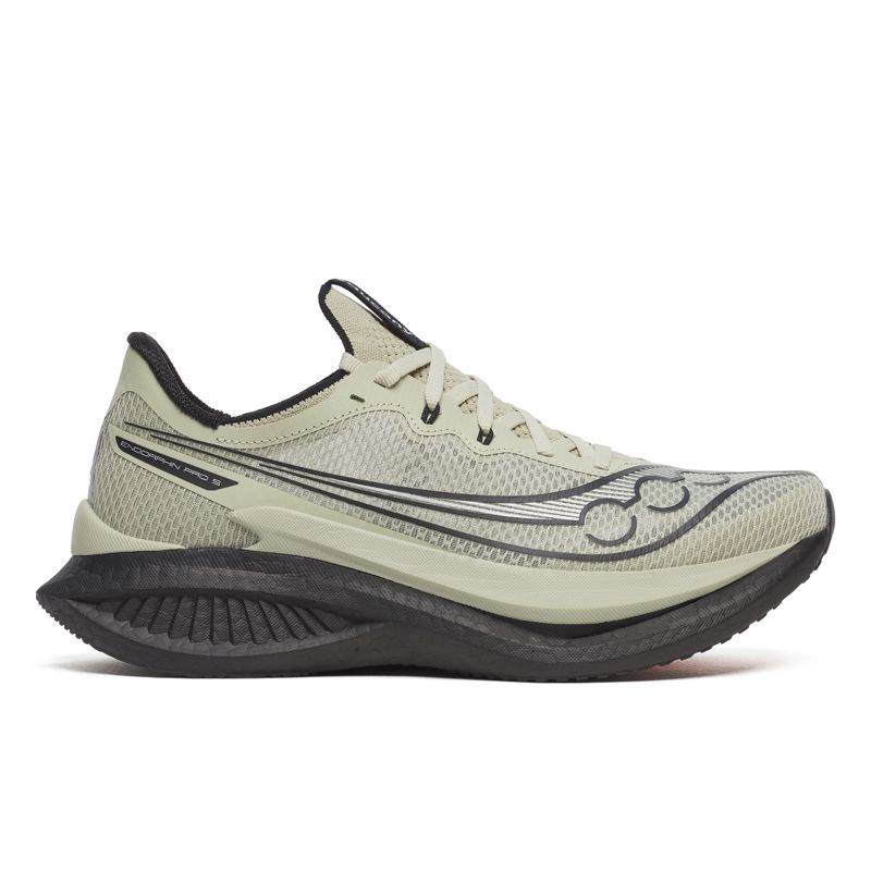 Saucony Men's Endorphin Pro 5 Birch/Black รองเท้าวิ่งคาร์บอนผู้ชาย
