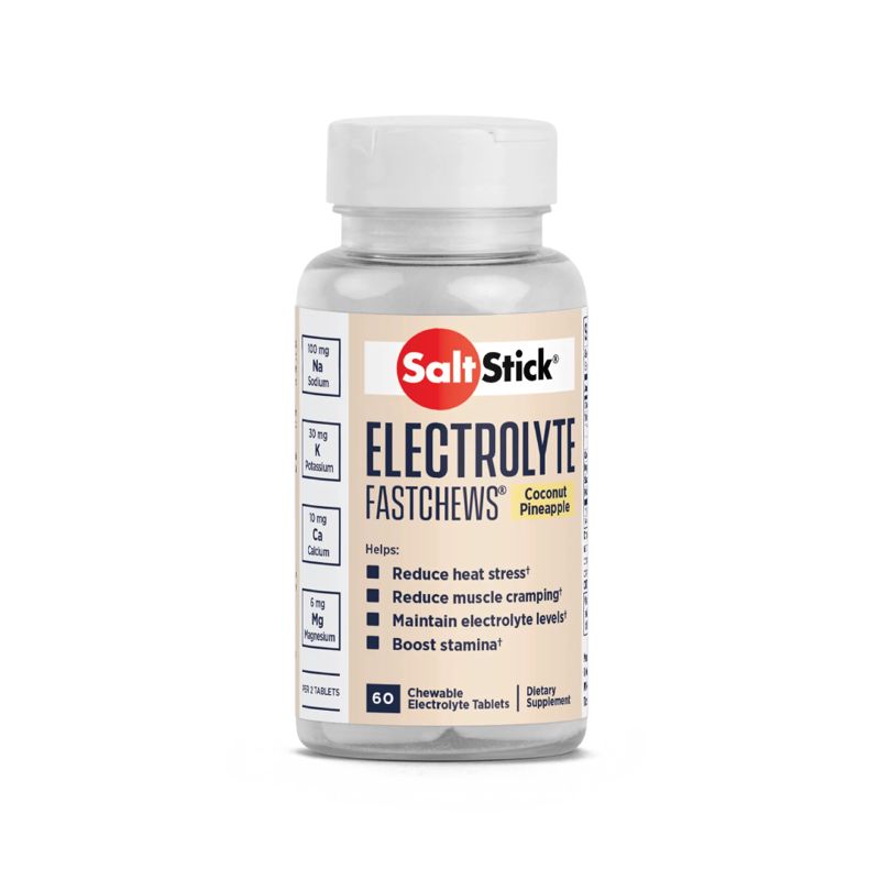 SaltStick FastChews Coconut Pineapple 60ct อิเล็กโทรไลต์ชนิดเม็ดแบบเคี้ยว