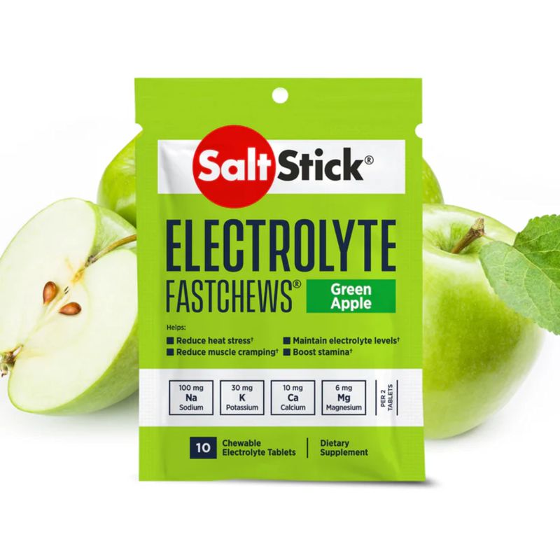 SaltStick Fastchew Green Apple 10ct อิเล็กโทรไลต์ชนิดเม็ดแบบเคี้ยว