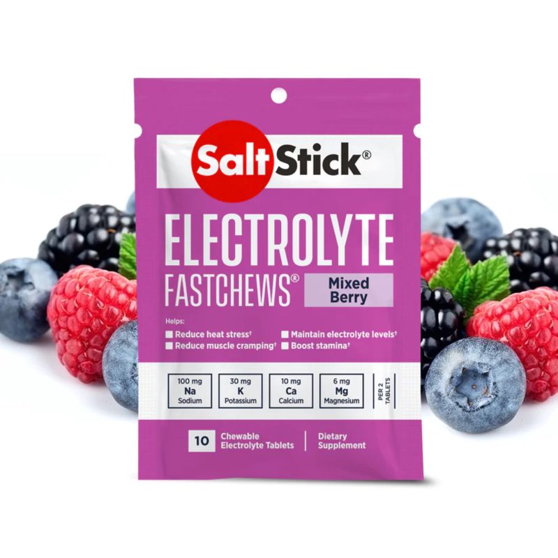 SaltStick FastChews Mixed Berry 10ct อิเล็กโทรไลต์ชนิดเม็ดแบบเคี้ยว