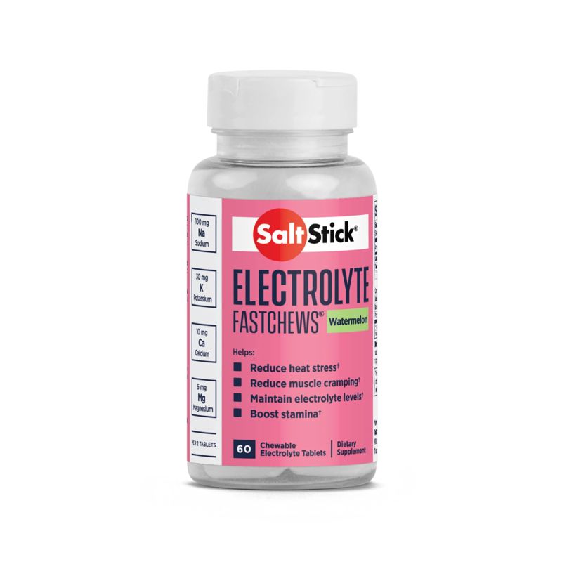 SaltStick FastChews Watermelon 60ct อิเล็กโทรไลต์ชนิดเม็ดแบบเคี้ยว