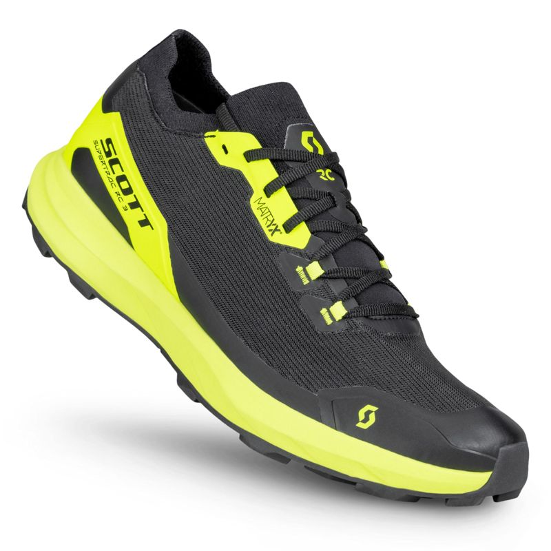 Scott Shoe Supertrac RC 3 Black/Safety Yellow รองเท้าวิ่งเทรล