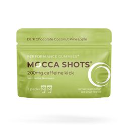 Seattle Gummy - Mocca Shot Dark Chocolate Coconut Pineapple เยลลี่พลังงานพร้อมคาเฟอีน