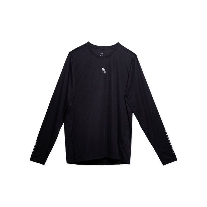 Shrpath Light Running Shirt Long Sleeve Black เสื้อวิ่ง แขนยาว น้ำหนักเบา Shrpath ระบายอากาศสูง แห้งไว