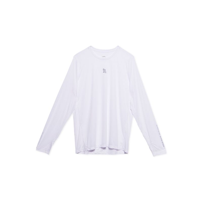 Shrpath Light Running Shirt Long Sleeve White เสื้อวิ่ง แขนยาว น้ำหนักเบา Shrpath ระบายอากาศสูง แห้งไว