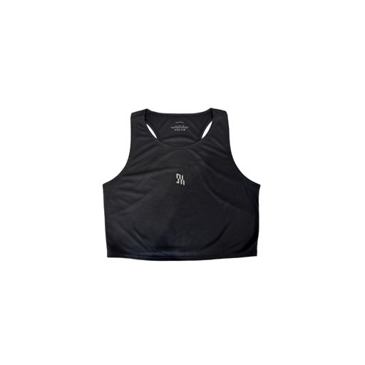 Shrpath Women's Light Running Crop Top Black SH1010 เสื้อครอป น้ำหนักเบา Shrpath ระบายอากาศสูงสุด ใส่สบาย