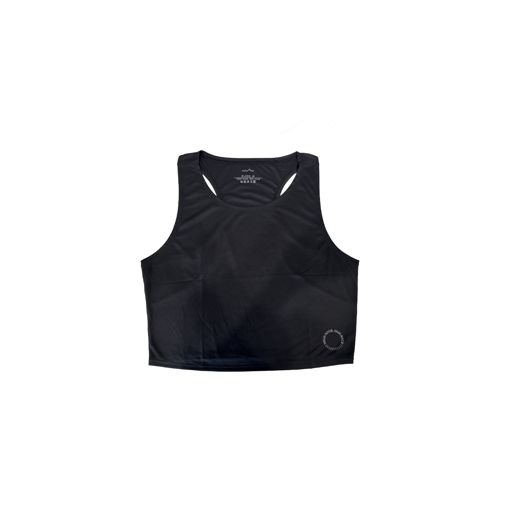 Shrpath Women's Light Running Crop Top Black SH1011 เสื้อครอป น้ำหนักเบา Shrpath ระบายอากาศสูงสุด ใส่สบาย