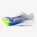 Mizuno Unisex Hyperwarp Pure White / Lightning Yellow / Dazzling Blue รองเท้าวิ่ง 4