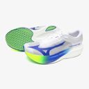 Mizuno Unisex Hyperwarp Pure White / Lightning Yellow / Dazzling Blue รองเท้าวิ่ง 2