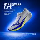 Mizuno Unisex Hyperwarp Elite White / Lightning Yellow / Dazzling Blue รองเท้าวิ่ง 1