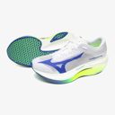 Mizuno Unisex Hyperwarp Pro White / Lightning Yellow / Dazzling Blue รองเท้าวิ่ง 2